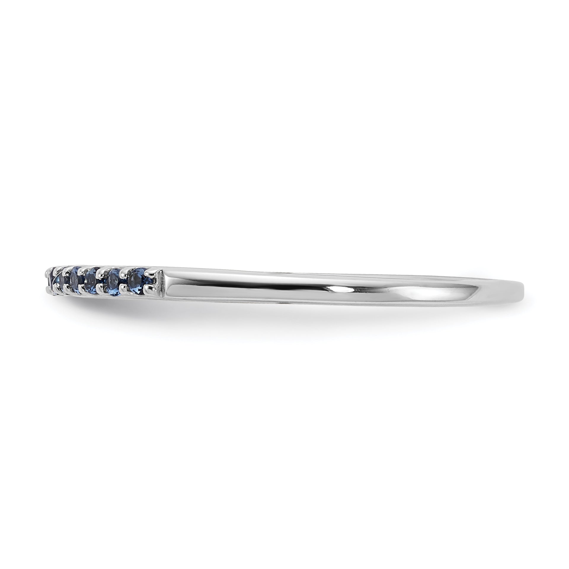 14k White Gold 2mm 1/8 carat Diamond Band RM5622