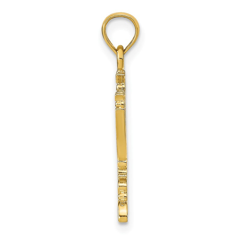 14K Menorah Pendant C4451