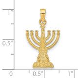 14K Menorah Pendant C4451