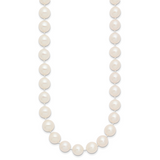 14k 9-10mm White Near-Round Freshwater Cultured Pearl 16 inch Necklace WPN090