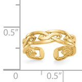 14k Celtic Knot Design Toe Ring D3090