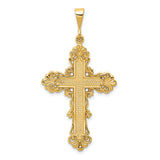 14k Fleur De Lis Cross Pendant C1965