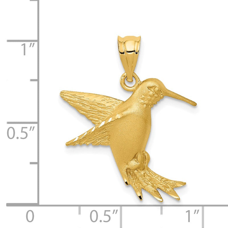 14k Hummingbird Charm C539