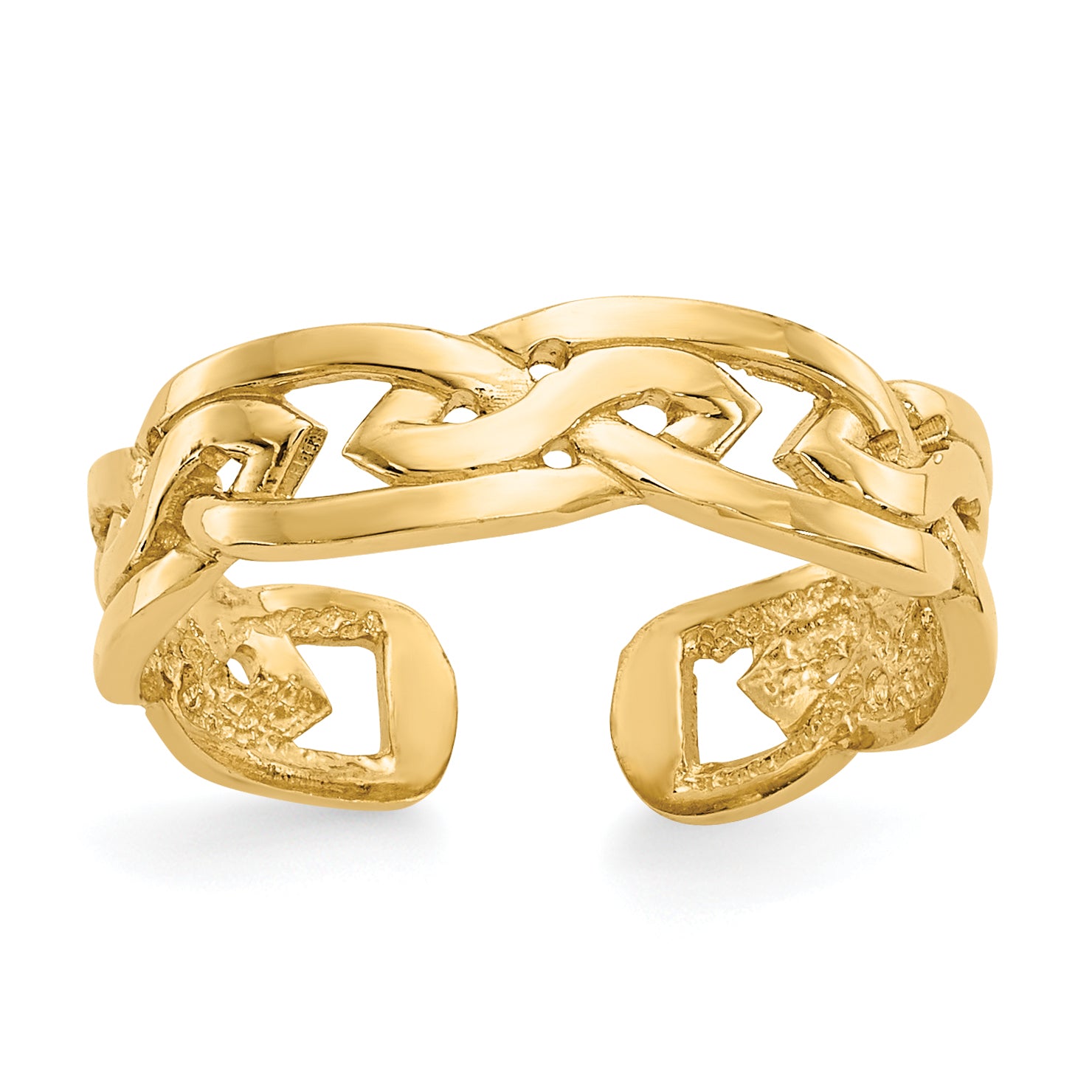 14k Celtic Knot Design Toe Ring D3090