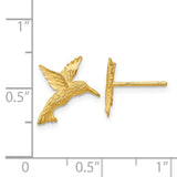 14K Hummingbird Earrings TC626