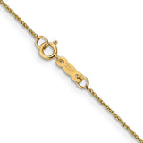 14K 14 inch .70mm Ropa with Spring Ring Clasp Chain RPA015