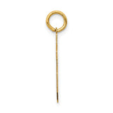 14k Medium Satin Number 46 Charm LSM46