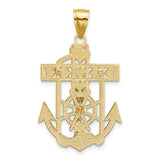 14k Two-tone Mariners Crucifix Pendant K2210