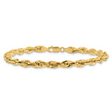 14K 26 inch 4.75mm Semi Solid Rope with Lobster Clasp Chain BC169