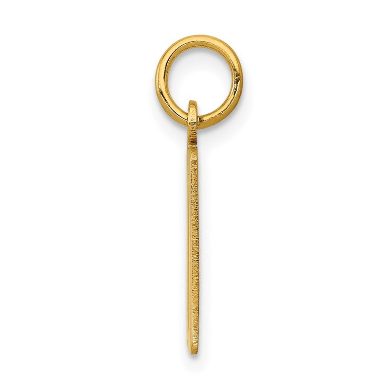 14k Small Elongated Number 20 Charm LES20