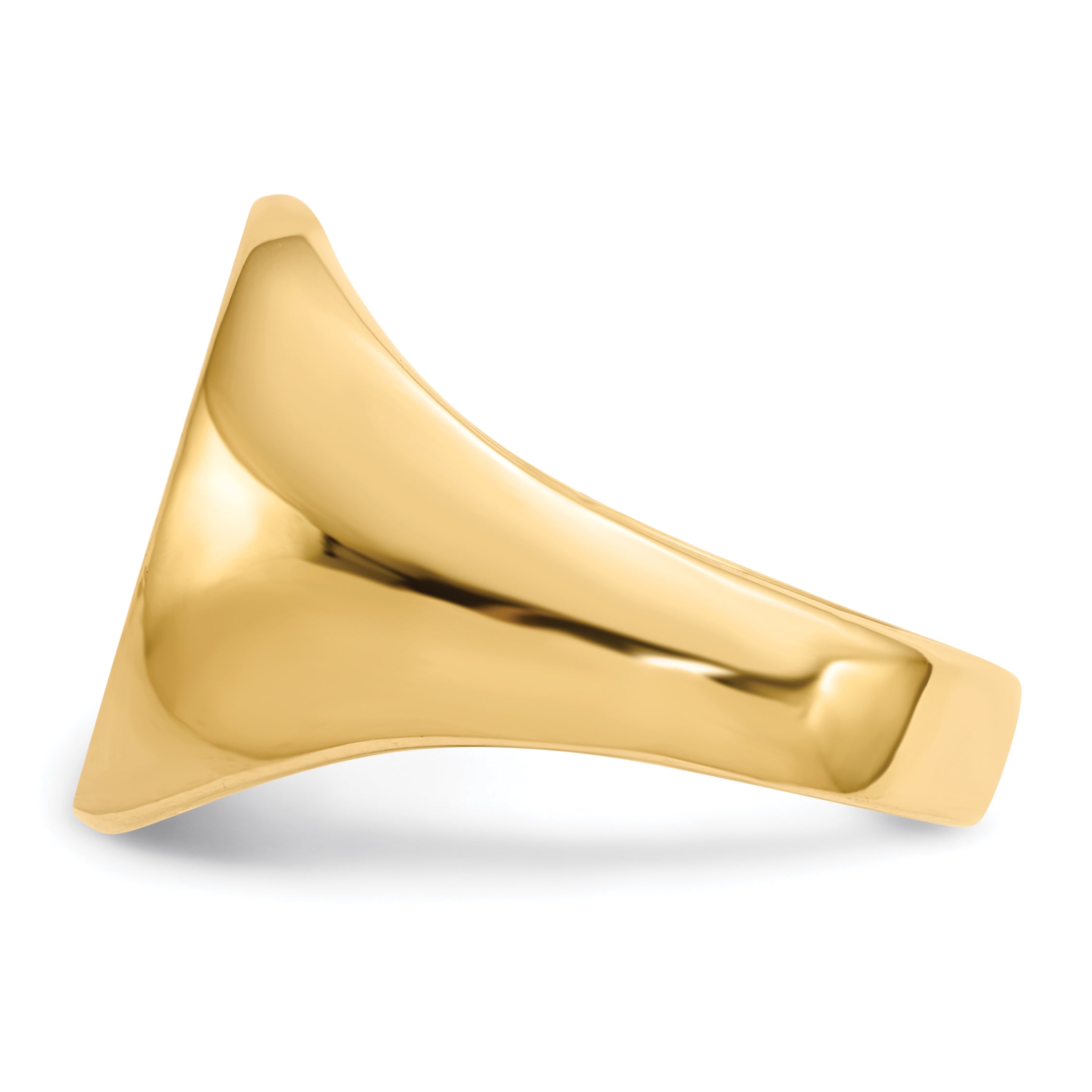 14k 14.0 x18.0mm Open Back Mens Signet Ring RS135
