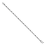 14k White Gold Complete 1 carat Diamond Illusion Setting 7 inch Tennis Bracelet BM4665