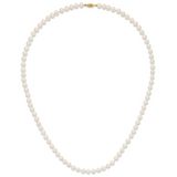 14k 6-7mm White Near-Round Freshwater Cultured Pearl 16 inch Necklace WPN060
