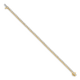 14k Complete 2.4 carat Round AA Diamond 3-prong 7 inch Tennis Bracelet X2837AA