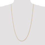 14K 10 inch 1.5mm Diamond-cut Parisian Wheat with Lobster Clasp Anklet PEN276