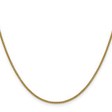 14K 26 inch 1.5mm Semi-Solid Round Box with Lobster Clasp Chain BC140