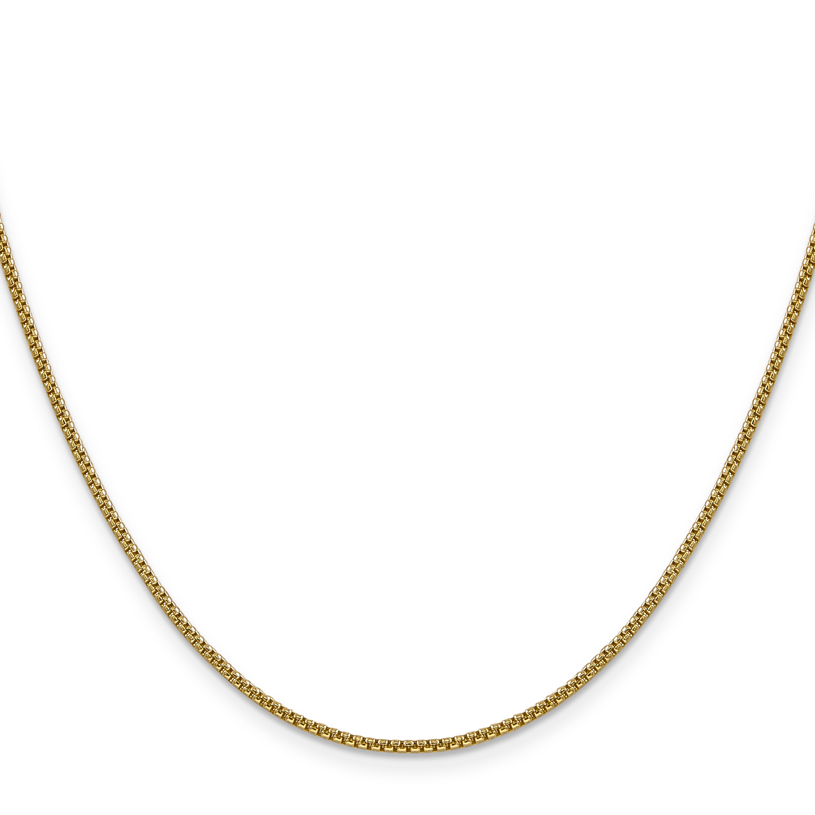 14K 26 inch 1.5mm Semi-Solid Round Box with Lobster Clasp Chain BC140