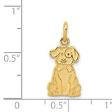 14k Puppy Charm K3385