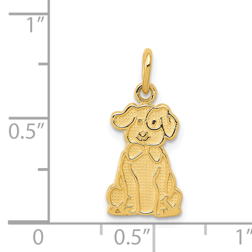 14k Puppy Charm K3385