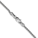 14K White Gold 10 inch 1.7mm Spiga with Lobster Clasp Chain Anklet PEN121