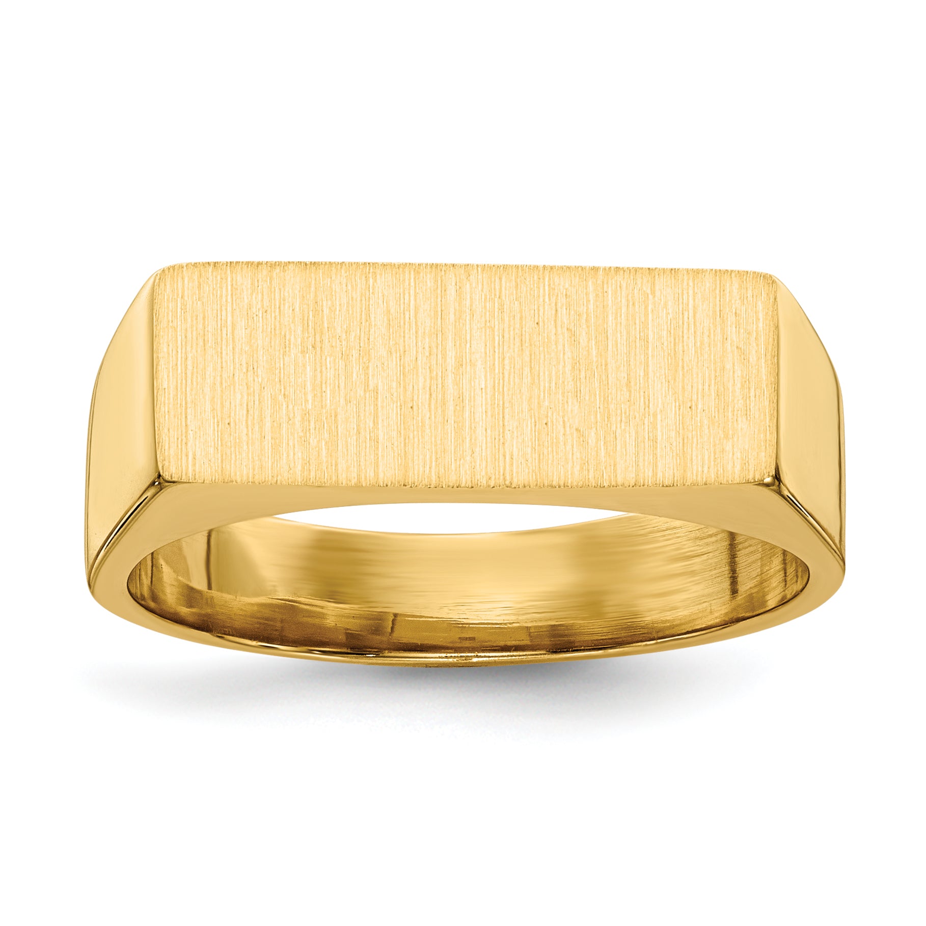 14k 16.0x6.0mm Closed Back Signet Ring RS415