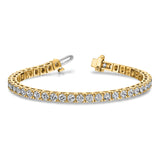 14k Complete 10.8 carat Round A Diamond 4-prong 7 inch Tennis Bracelet X2046A
