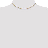 14K 10 inch 1.7mm Ropa with Lobster Clasp Anklet RPA028