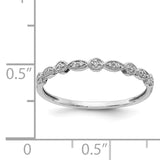 14k Rose Gold 2mm 1/20 carat Diamond Fancy Band RM5625