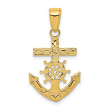 14k Mariner's Cross Pendant K3076