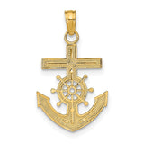 14k Mariner's Cross Pendant K3076