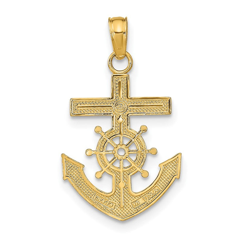 14k Mariner's Cross Pendant K3076