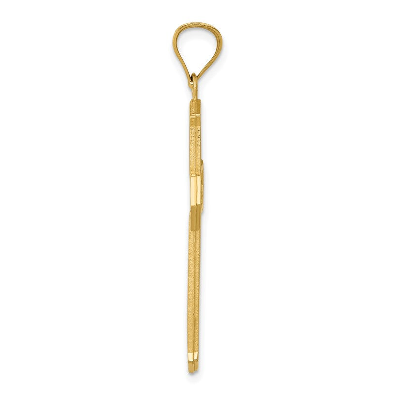 14k Passion Cross Pendant D3523