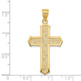 14k Passion Cross Pendant D3523