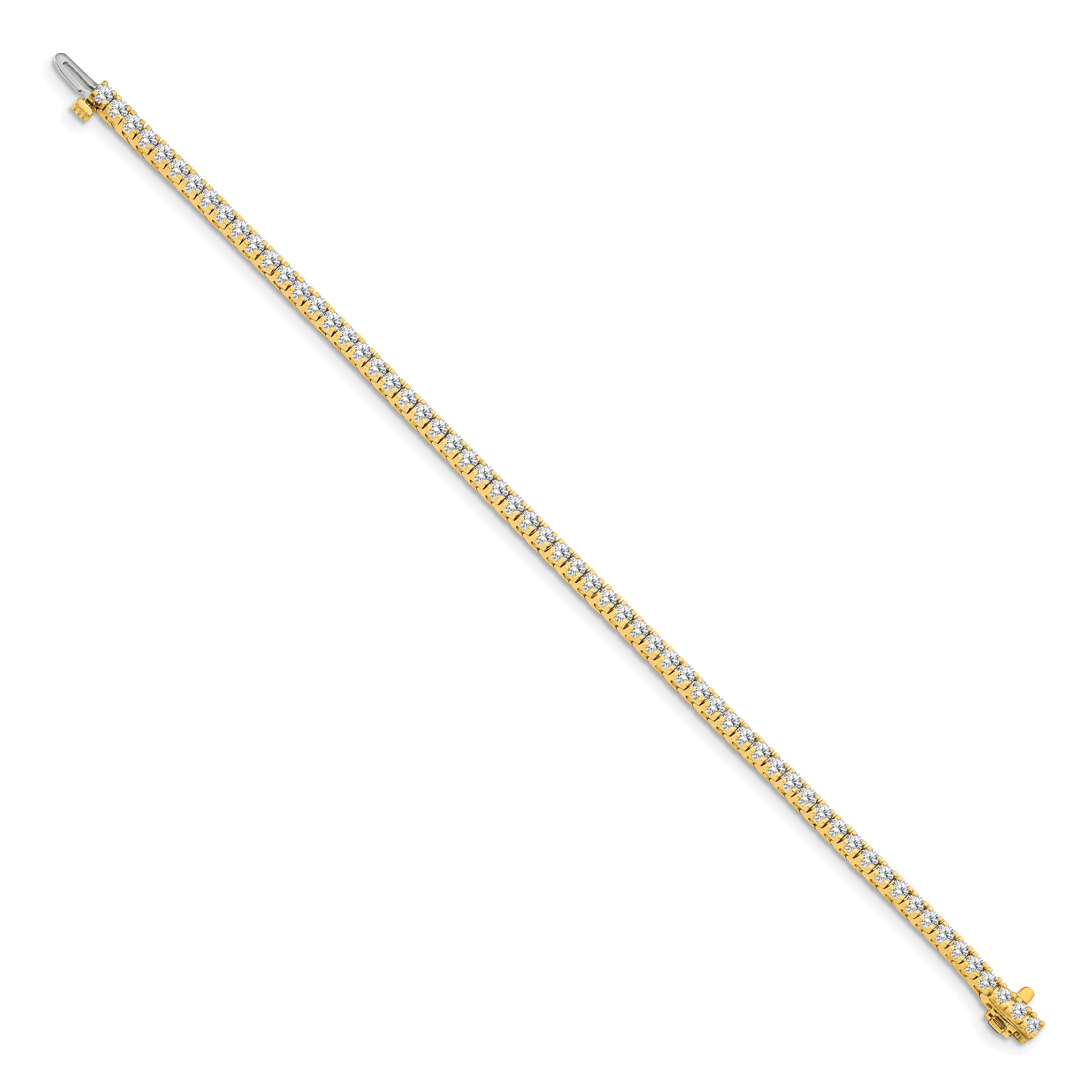 14k Complete 2.17 carat Round A Diamond 4-prong 7 inch Tennis Bracelet X730A