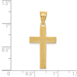 14K Cross Pendant K4976