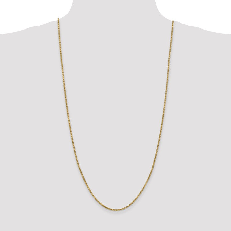14K 14 inch 2.1mm Spiga with Lobster Clasp Chain PEN13