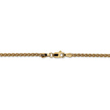 14K 14 inch 2.1mm Spiga with Lobster Clasp Chain PEN13