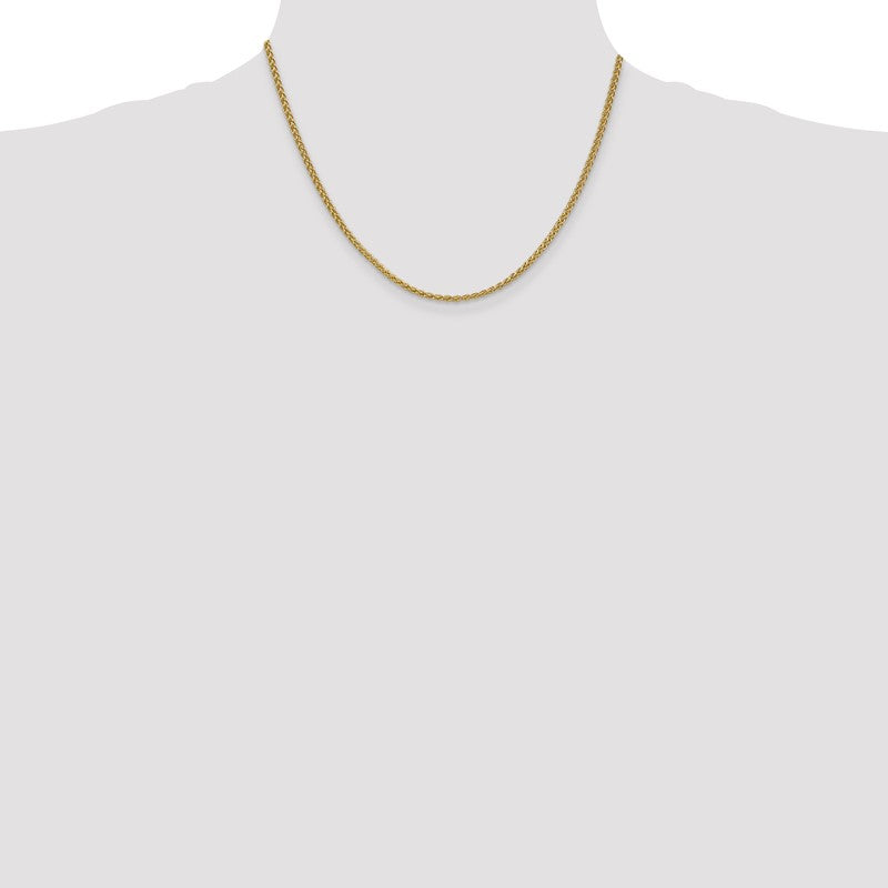 14K 14 inch 2.1mm Spiga with Lobster Clasp Chain PEN13