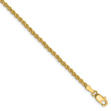 14K 14 inch 2.1mm Spiga with Lobster Clasp Chain PEN13