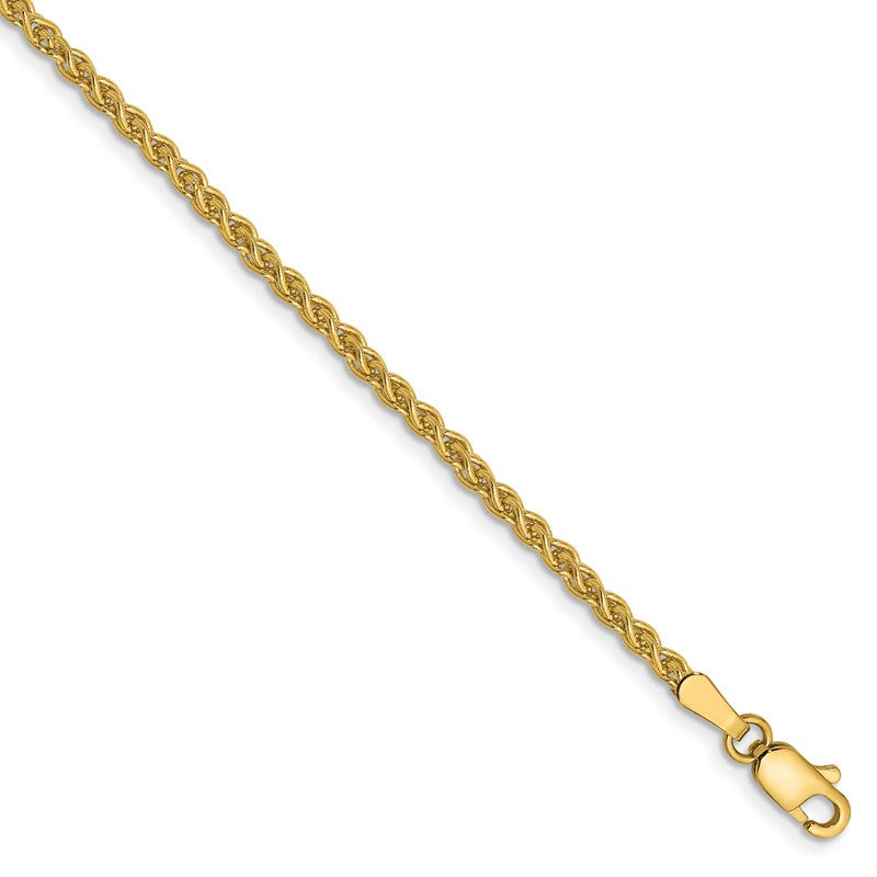 14K 14 inch 2.1mm Spiga with Lobster Clasp Chain PEN13