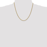 14K 14 inch 2.1mm Spiga with Lobster Clasp Chain PEN13