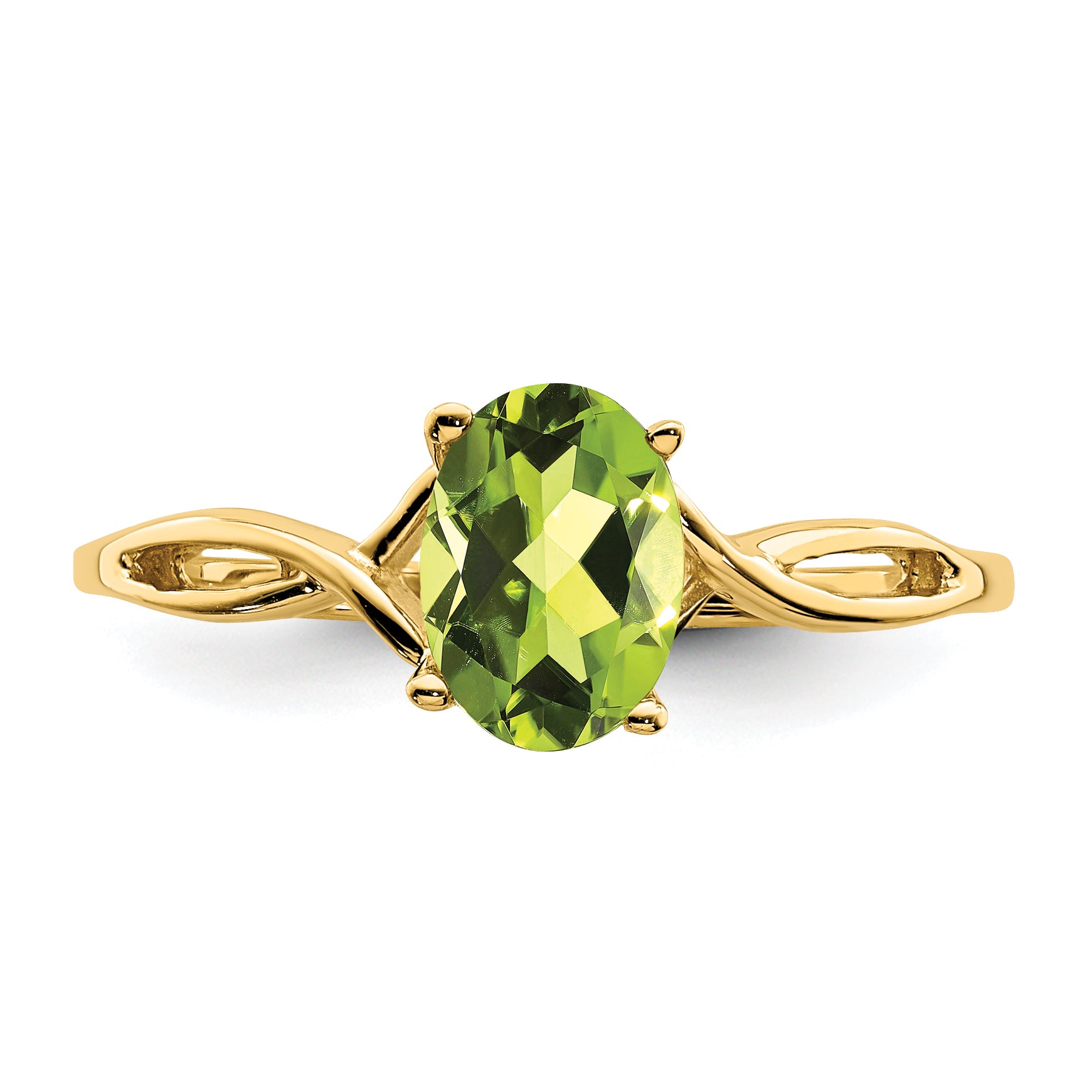 14k Peridot ring Y2197PE