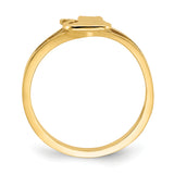 14k Polished Cat Ring R640