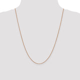 14K Rose Gold 10 inch .9mm Box Link with Lobster Clasp Chain Anklet RSC2