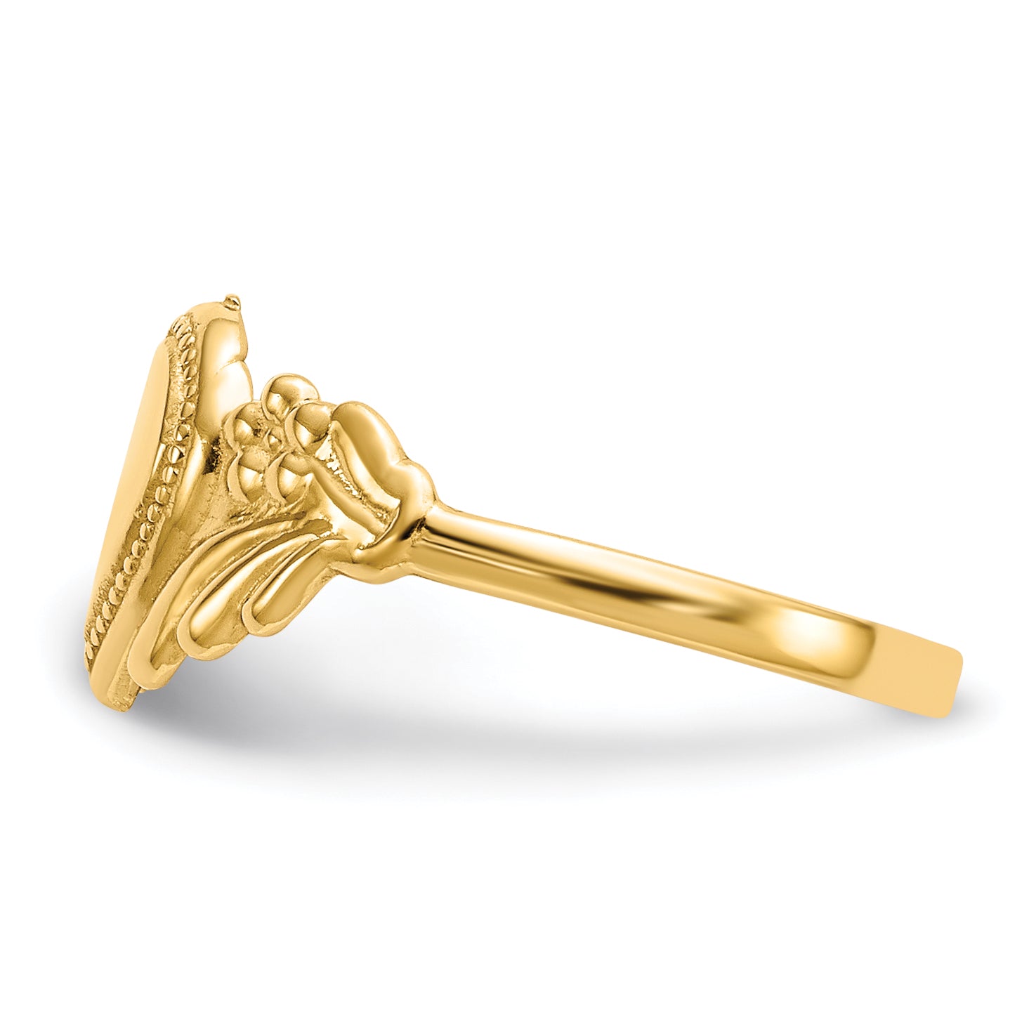 14k Polished Heart Baby Ring K5139