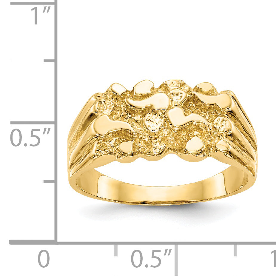14k Size 7 Nugget Ring NR21