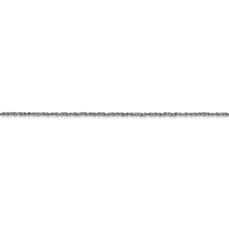 14K  White Gold 14 inch 1.1mm Ropa with Spring Ring Clasp Chain WRPA020