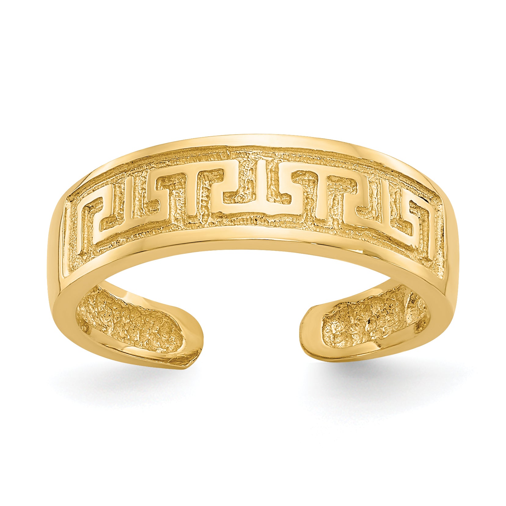 14k 5mm Greek Key Toe Ring R395