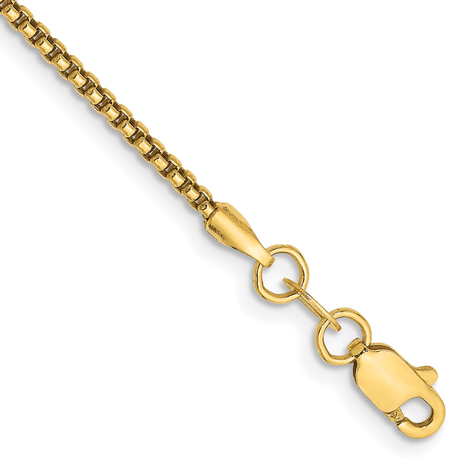 14K 26 inch 1.5mm Semi-Solid Round Box with Lobster Clasp Chain BC140