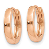14k Rose Gold 1.8mm Round Hinged Hoop Earrings TF763
